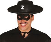 hoed Z-bandiet vilt zwart/wit one-size