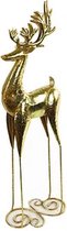 hertenbeeld Oguzhan 60 cm metaal goud