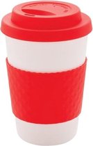 take-away beker 0,3 liter 11 cm polypropyleen rood