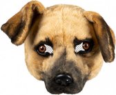 halfmasker hond unisex polyester bruin one size