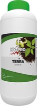 HY-PRO TERRA 1 LITER essentiële voedingstoffen voor planten in potten, bodems en gronden, voor zowel binnen als buiten.