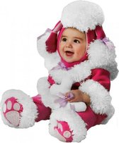 kinderkostuum Pink Poodle maat 86 roze/wit