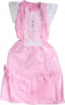 verkleedjurk prinses met tiara roze maat 128