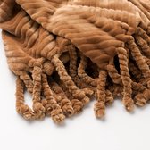 Dutch Decor - ZIGGY - Plaid van fleece 140x180 cm Tobacco Brown - bruin - Deken