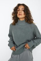 Noisy may Trui Nmtimmy L/s Highneck Knit Noos 27017053 Trooper Dames Maat - L