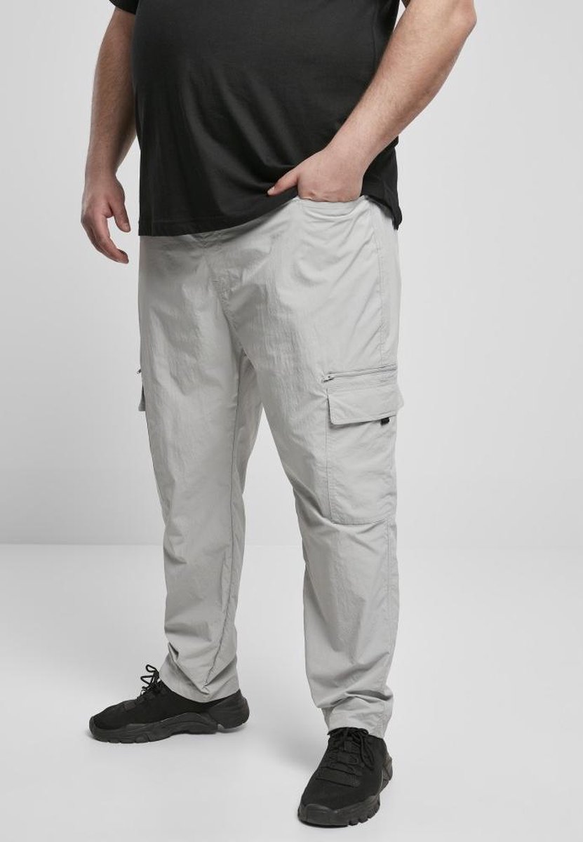 Urban Classics Cargobroek -5XL- Adjustable Nylon Grijs