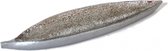 wierookhouder 22 x 6 x 1,5 cm polyresin zilver