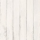 muurstickers White Wood 30 x 30 cm EVA wit 3 stuks