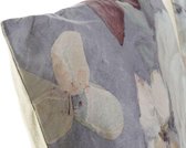 Kussen DKD Home Decor S3027412 Polyester Linnen Aluminium Multicolour Shabby Chic (45 x 10 x 45 cm) (2 Stuks)