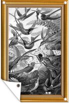 Affiche de jardin Oeuvre - Peintre - Cadres - Or - 80x120 cm - Jardin