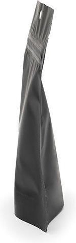 Pochettes Stand Up Noir Mat 10x6x15cm | 57 grammes avec trou de suspension rond (100 pièces)