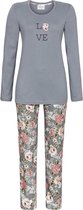 Ringella dames pyjama - Grey Flower  - 42  - Grijs