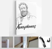 Xenophanes of Colophon was a Greek philosopher, theologian, poet, and critic of religious polytheism - Modern Art Canvas - Vertical - 1912505542 - 50*40 Vertical