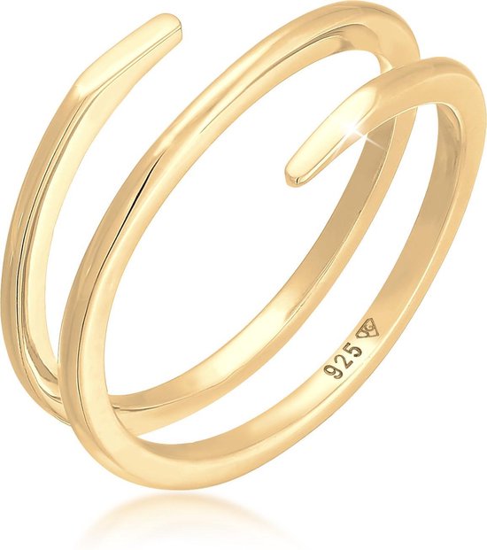 Elli Dames Ringen Damski pierścionek oplatający Wrap Ring Twist Filigree Trend w srebrze 925 Sterling Silver