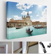 Grand Canal and Basilica Santa Maria della Salute, Venice, Italy and sunny day - Modern Art Canvas - Horizontal - 116504368 - 80*60 Horizontal