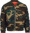 Fostex Garments - Kinder MA-1 bomber jas (kleur: Woodland / maat: S)