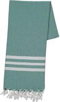 Hamamdoek Bala Sultan XXL Petrol - 220x170cm - strandlaken - sneldrogende saunahanddoek - zwemhanddoek - sneldrogende handdoeken - saunadoek