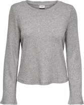 Jacqueline de Yong Trui Jdyeskild L/s Wide Sleeve Top Jrs 15234604 Light Grey Melange Dames Maat - M