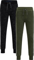 WE Fashion Jongens gemêleerde joggingbroek, 2-pack