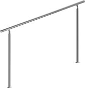 Monzana Trapleuning - Roestvrij staal - 160 cm