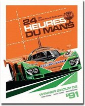 24 Hours Of Le Mans Print Poster Wall Art Kunst Canvas Printing Op Papier Living Decoratie 20x30cm Multi-color