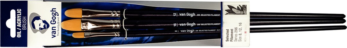 Van Gogh olie & acrylverf penselen set van 3 stuks – Serie 296