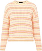 Pieces Trui Pcgina Ls O-neck Knit 17110969 Dawn/muskmelon Dames Maat - XS