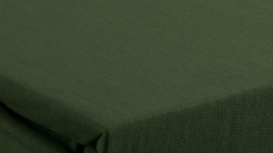 Beddinghouse Jersey - Hoeslaken - Lits jumeaux - 180x200/220c m - Vert foncé