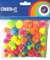 knutselset Create it - Glitter Neon mix 75 stuks