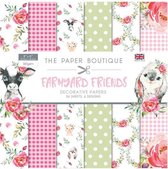 The Paper Boutique Deco Papier - Farmyard friends - 8x8 inch - 36 stuks