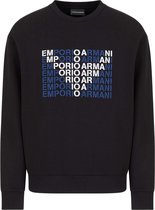 Emporio Armani Heren Eagle Sweater Zwart maat L