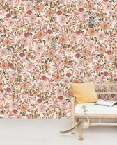 Cute mister Flower Behang Mural - Behangpapier Slaapkamer - 300cm x 280cm - Mat Vliesbehang - Creative Lab Amsterdam