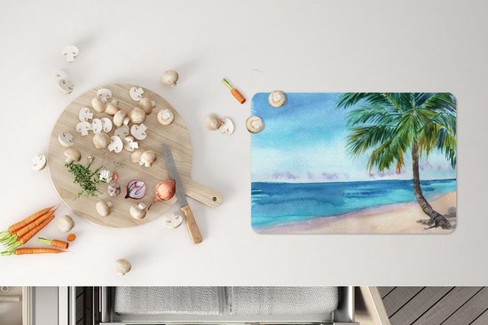 Set de table - Plage - Palmier - Mer - 45x30 cm - 6 pièces