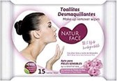 Make-Up Verwijderdoekjes Natur Face Rozenblaadjes (20 uds)
