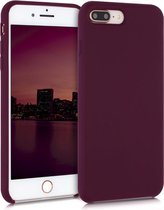 kwmobile telefoonhoesje voor Apple iPhone 7 Plus / 8 Plus - Hoesje met siliconen coating - Smartphone case in bordeaux-violet