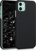 kalibri hoesje voor Apple iPhone 11 - aramidehoes voor smartphone - mat zwart
