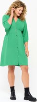 LOLALIZA Rechte jurk met knopen - Groen - Maat 44