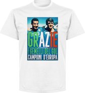 Grazie Gemelli Vialli & Mancini T-Shirt - Wit - S