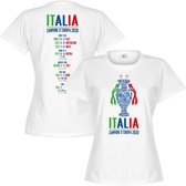 Italië Champions Of Europe 2021 Road To Victory T-Shirt - Wit - Dames - M - 10