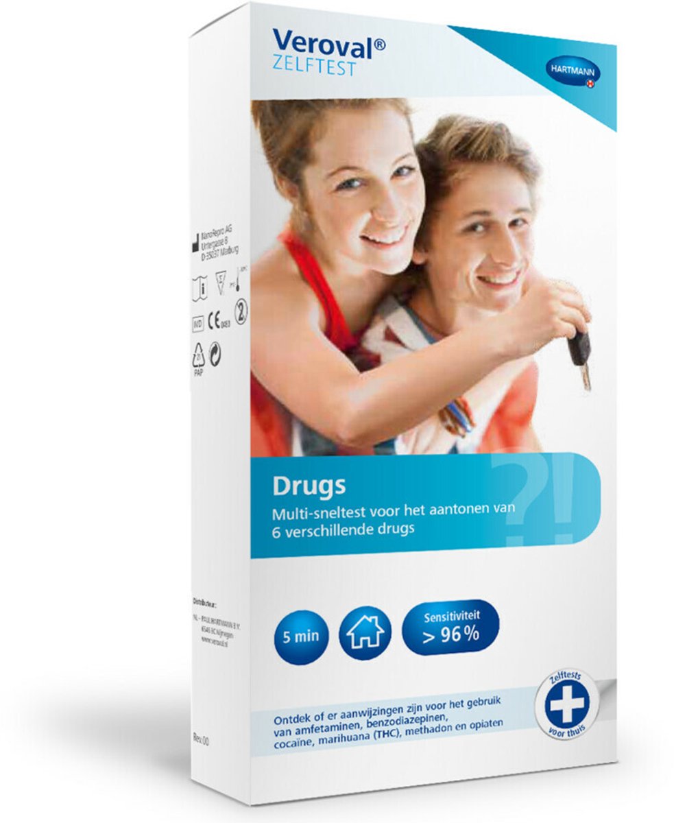 Goedkoopste Veroval Zelftest drugs - Test op 6 Soorten Drugs