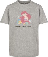 Disney Ariel The Little Mermaid Kinder Tshirt -Kids 134- Mermaid At Heart Grijs