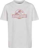 Urban Classics Jurassic Park Kinder Tshirt -Kids 122- Jurassic World Logo Wit