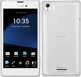 kwmobile hoesje compatibel met Sony Xperia T3 (Style) - Back cover voor smartphone - Telefoonhoesje in transparant