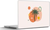 Laptop sticker - 13.3 inch - Palmboom - Figuren - Design - 31x22,5cm - Laptopstickers - Laptop skin - Cover