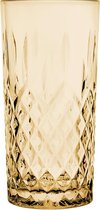 Clayre & Eef Waterglas Ø7x15 cm 280 ml Bruin Glas Drinkbeker Drinkglas