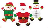 honeycombs Kerst 34,9 cm papier rood/wit/groen 3 stuks