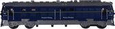 trein 7x18 cm blauw