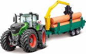 tractor Fendt jongens 31 cm ABS groen 2-delig