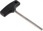 t-inbussleutel 6 mm met handvat 125 mm zwart/zilver