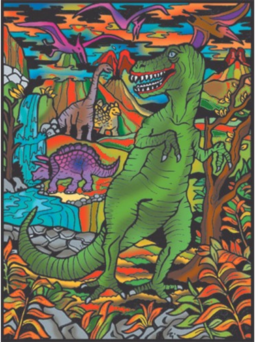 Dinosaurus T-Rex Colorvelvet